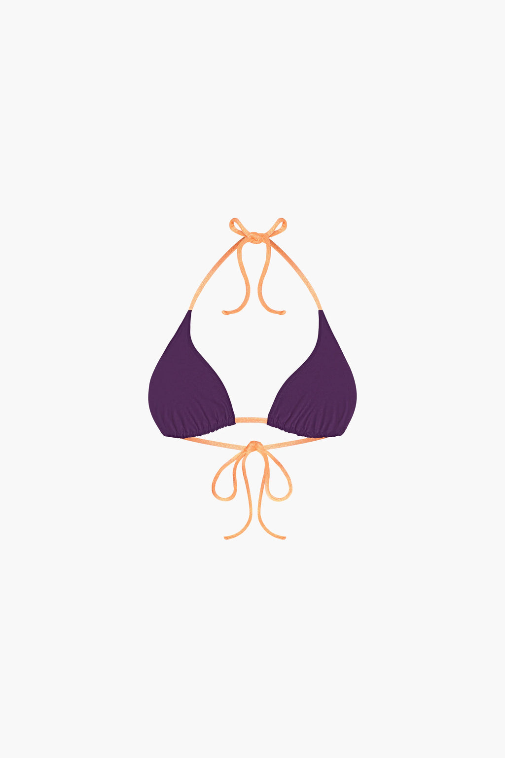 Triangle Coulissant Maillot de Bain Nérée Prune Shiny Litchi x Albertine