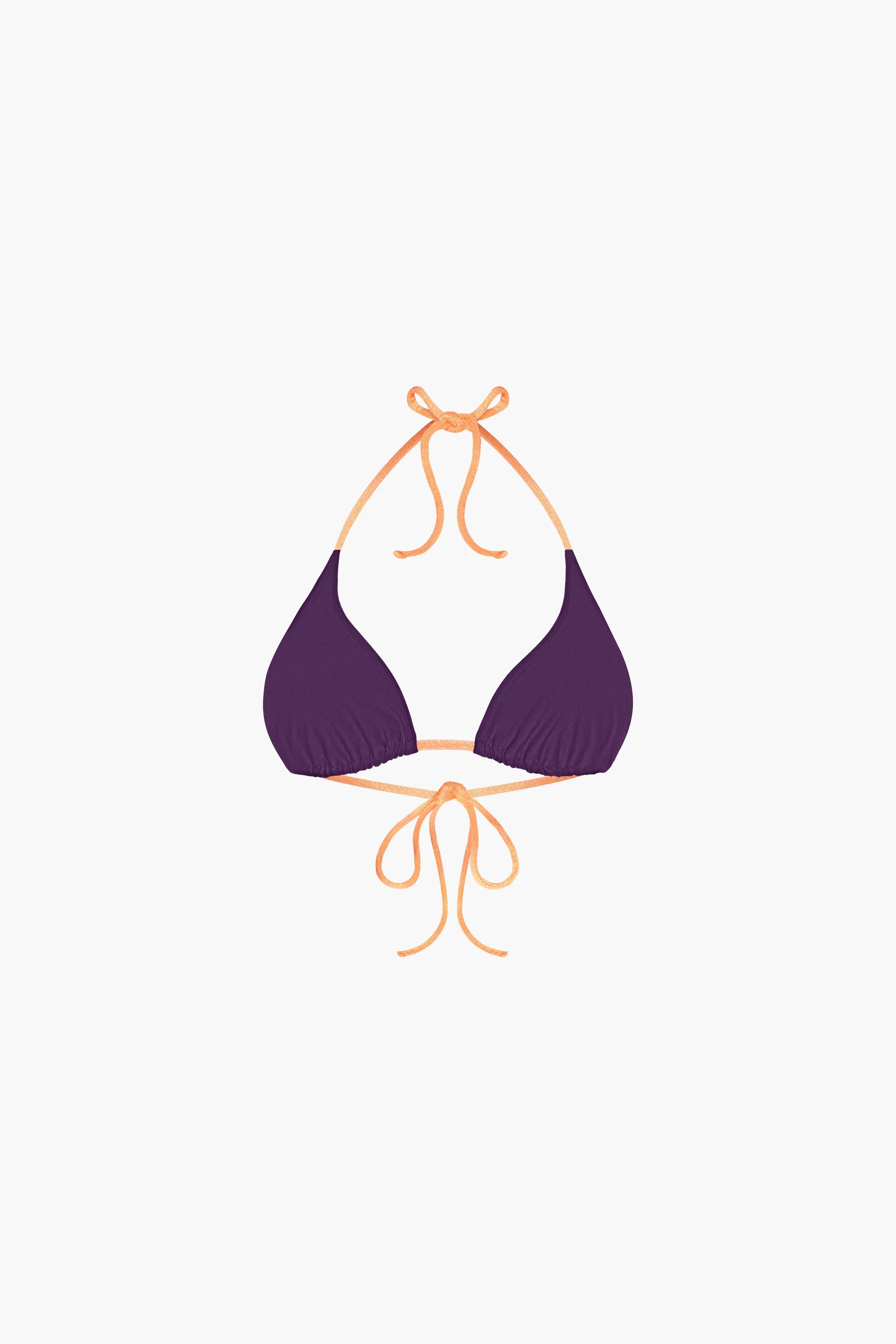 Triangle Coulissant Maillot de Bain Nérée Prune Shiny Litchi x Albertine