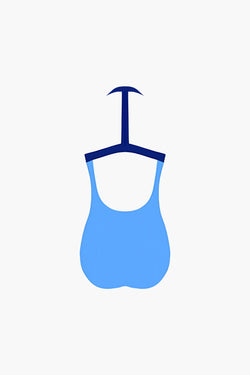 Maillot de Bain Pool Bleus Profonds