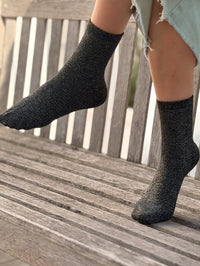 Chaussettes Pailletées Noir