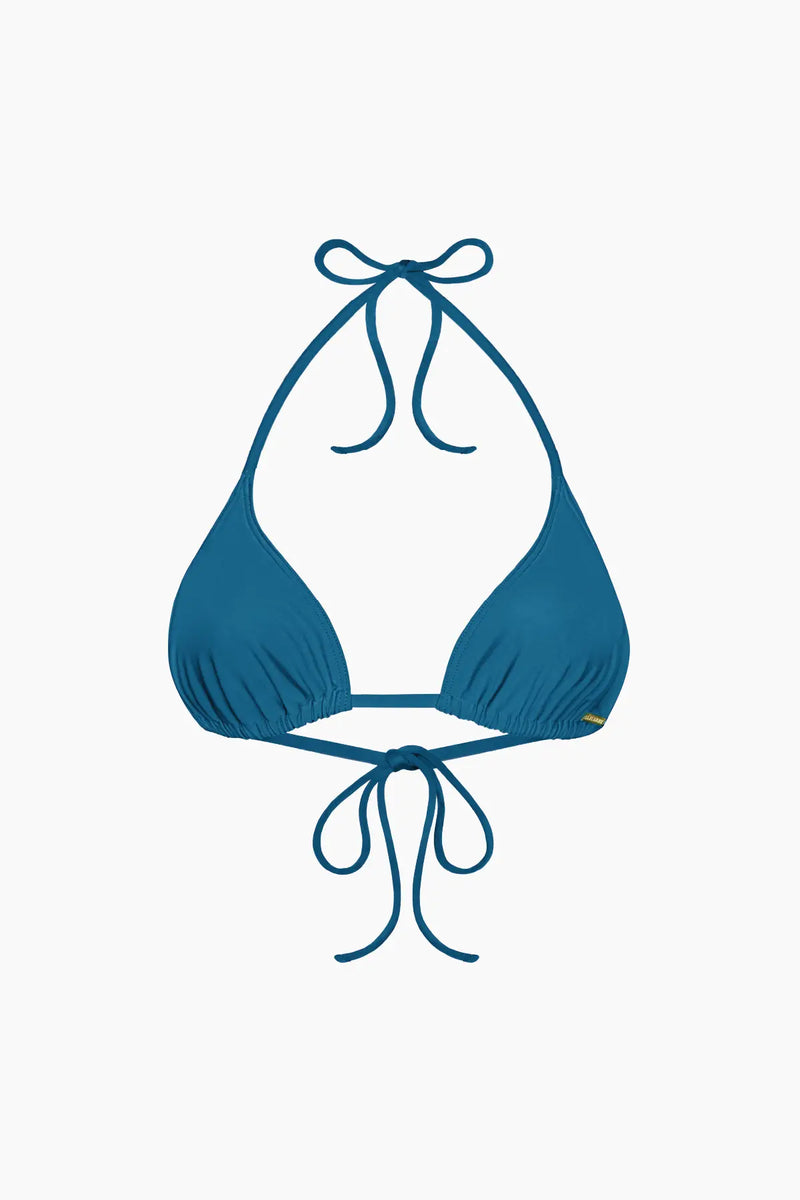 Triangle Coulissant Maillot de Bain Nérée Bleu Paon