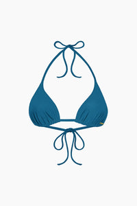 Triangle Coulissant Maillot de Bain Nérée Bleu Paon