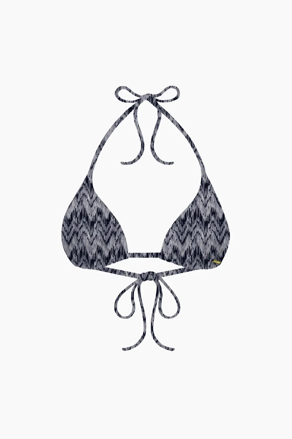 Triangle Coulissant Maillot de Bain Nérée Ikat Noir