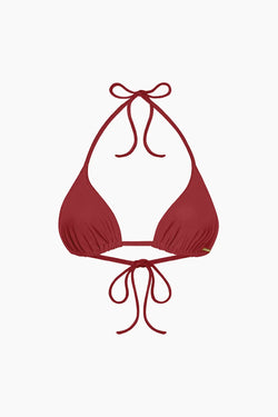 Triangle coulissant Maillot de Bain Nérée Terracotta Sienne