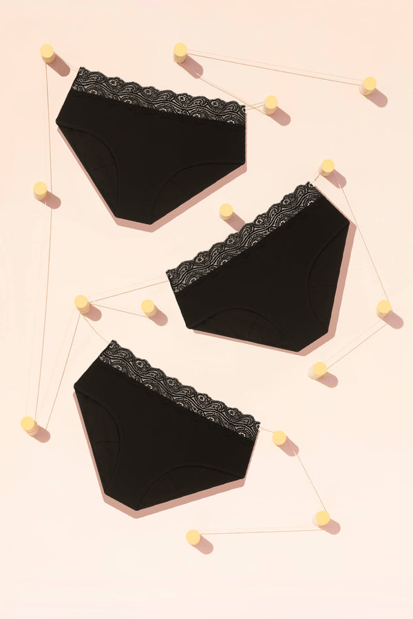Pack Trio - 3 Shortys Absolu Anthéia Noirs