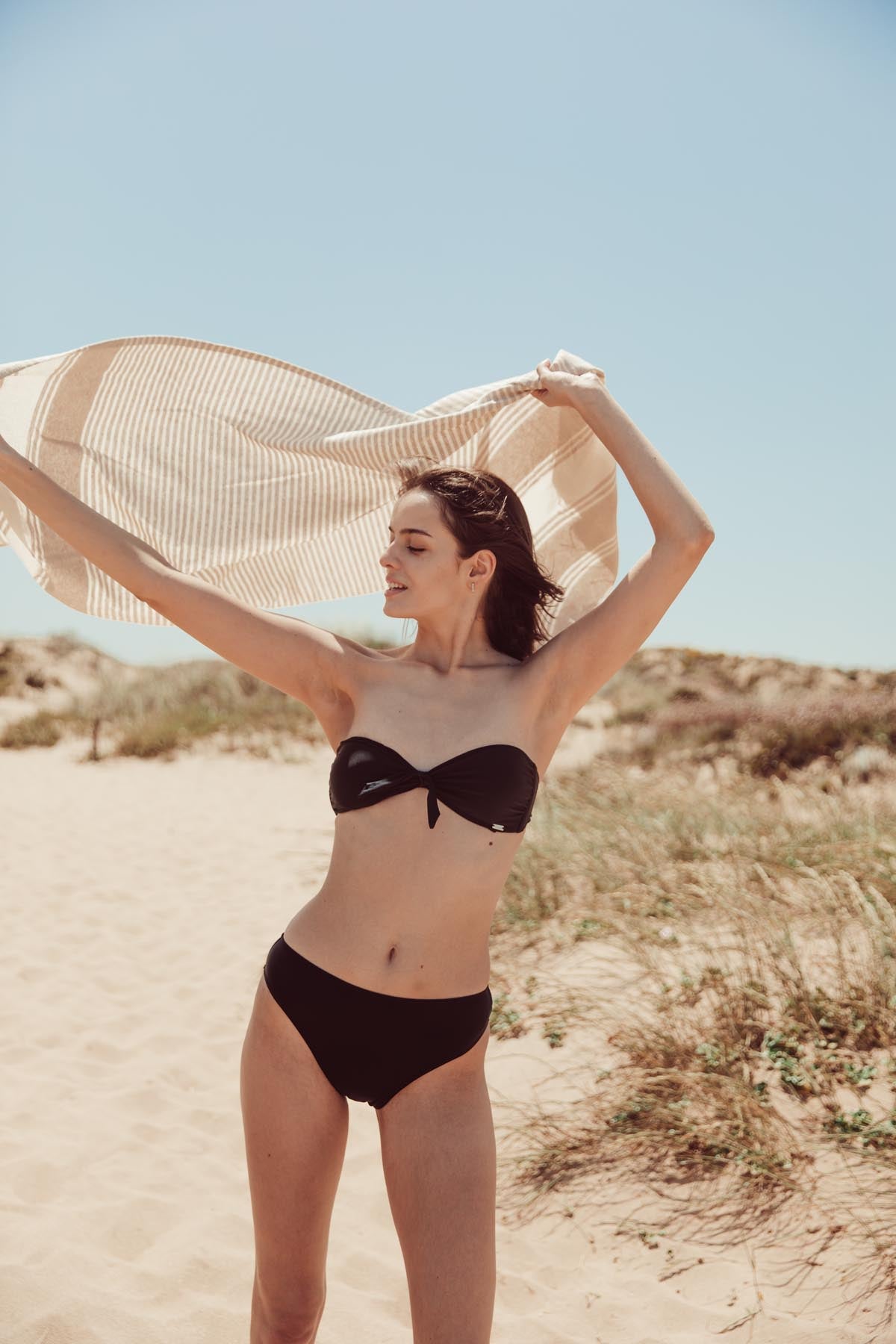Haut Maillot De Bain Bandeau Noir Bandeau Nérée Noir