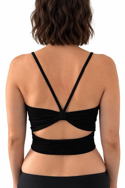 Le Dorothea Bra Top Dos V Plongeant Noir