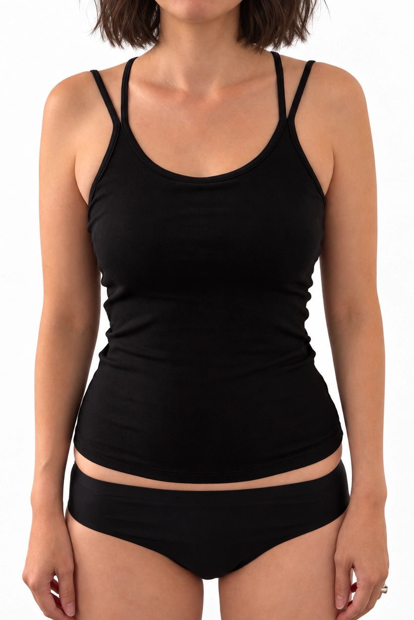 Le Georgiana Bra Top Dos Eventail Noir