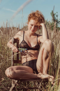 Culotte Absolu Rhéa Fleurs Noire