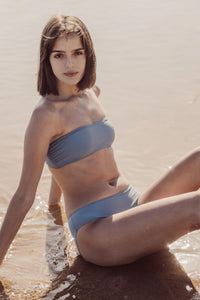 Bas de maillot menstruel nérée stone blue Réjeanne