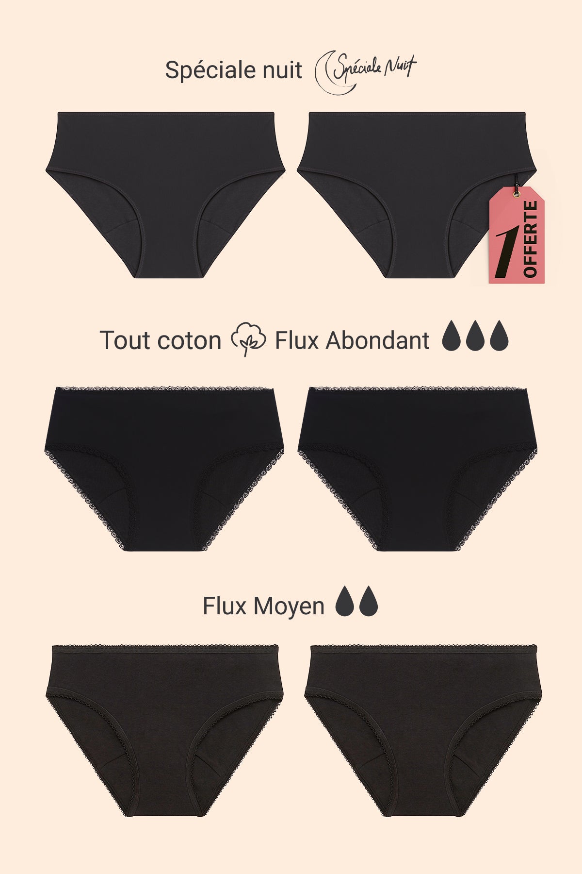 Pack de 5 (+1 offerte) - Semaine Douce