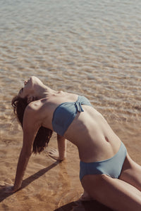 Bandeau maillot plage stone blue Réjeanne