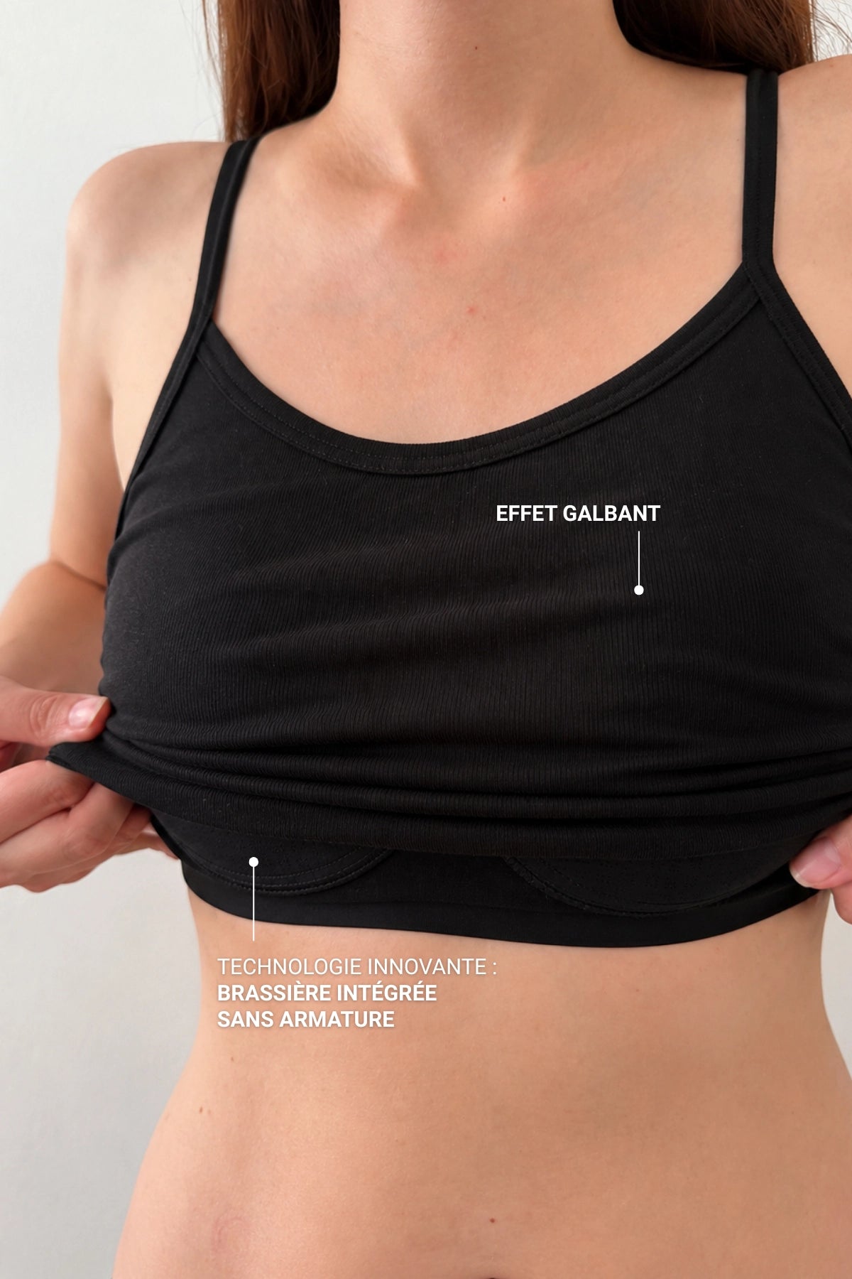 Le Brigitte Bra Top Dos Ballet Noir
