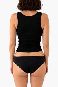 Le Jane Bra Top Débardeur Côtelé Noir