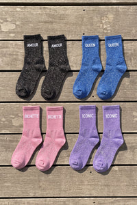 Pack de 4 - 4 Paires de Chaussettes Pailletés Feel Good