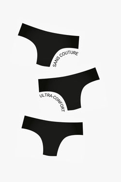 Pack Trio - 3 Culottes Sélys Noires