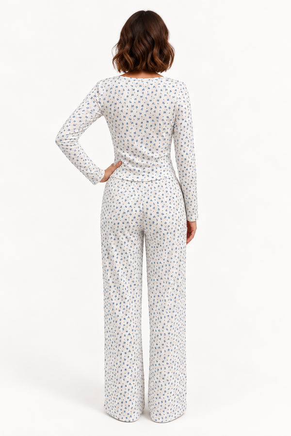 Bas Pointelle Hyacinth Bluebell
