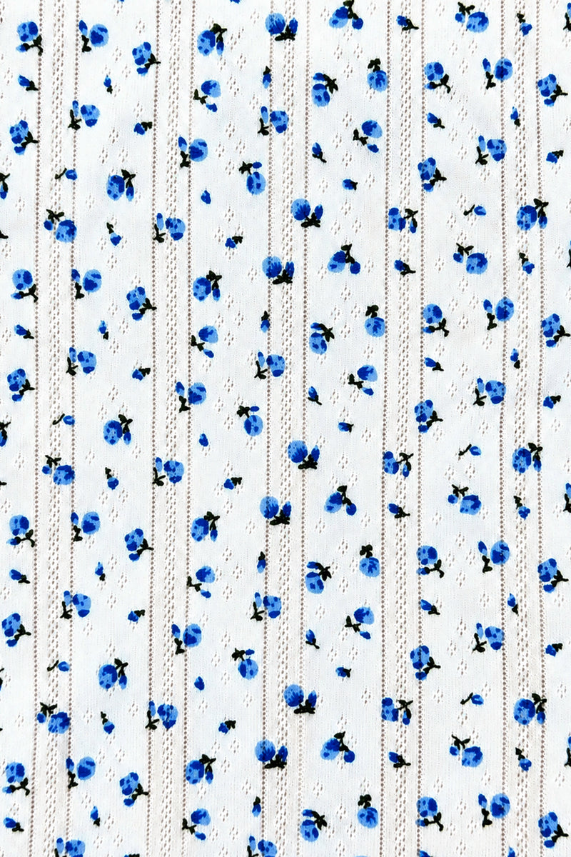 Bas Pointelle Hyacinth Bluebell