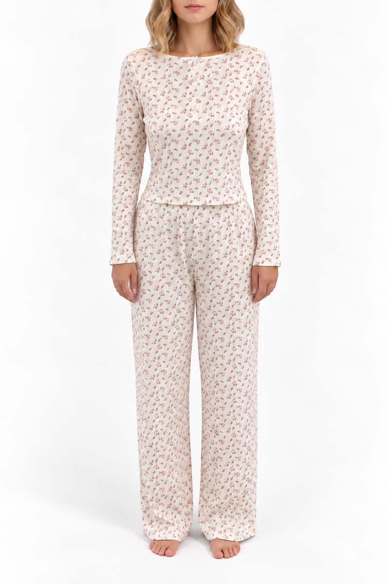 Bas Pointelle Hyacinth Wild Rose