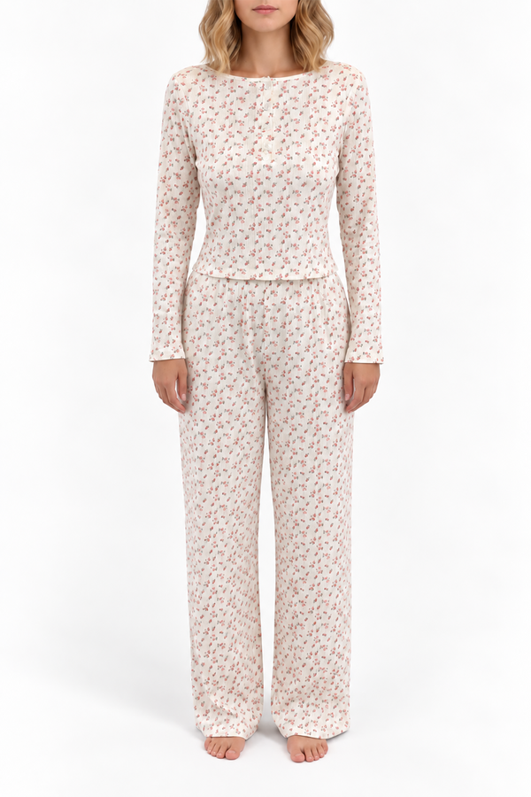 Bas Pointelle Hyacinth Wild Rose
