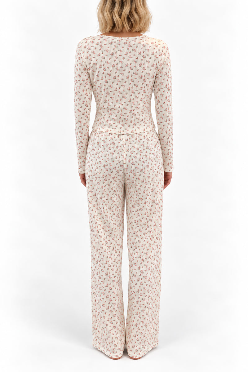 Bas Pointelle Hyacinth Wild Rose