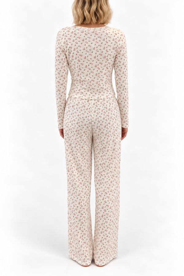 Bas Pointelle Hyacinth Wild Rose