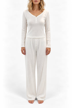 Top Pointelle Penelope White