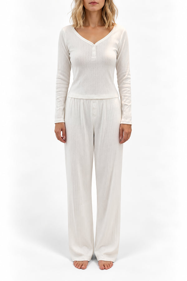 Bas Pointelle Penelope White