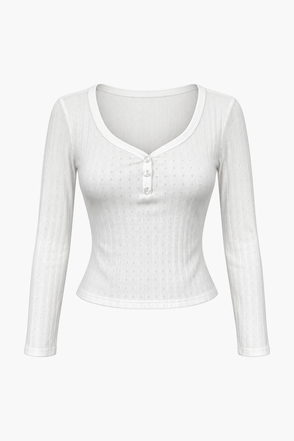 Top Pointelle Penelope White