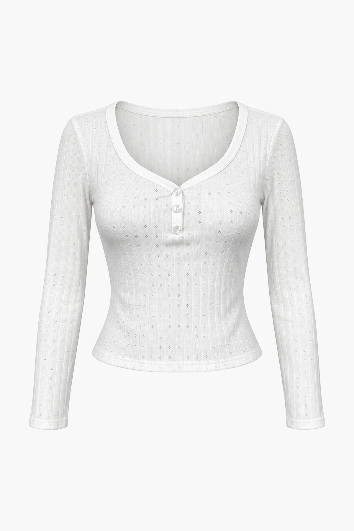 Top Pointelle Penelope White