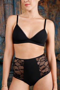 Culotte Absolu Taille Haute Rhéa Edelweiss Noire