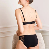 Culotte Absolu Rhéa Fleurs Noire